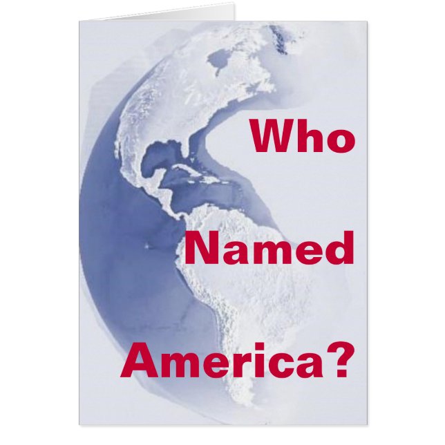 Westen-Hemisphäre, wer nannte Amerika? (Vorne)