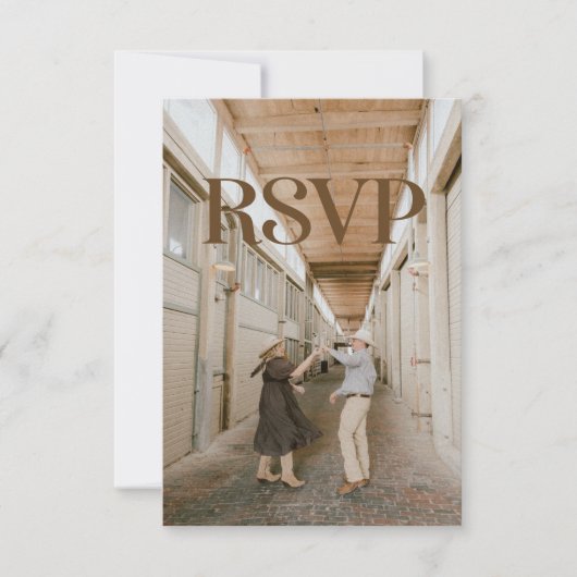 Westen RSVP Karte (Vorderseite)