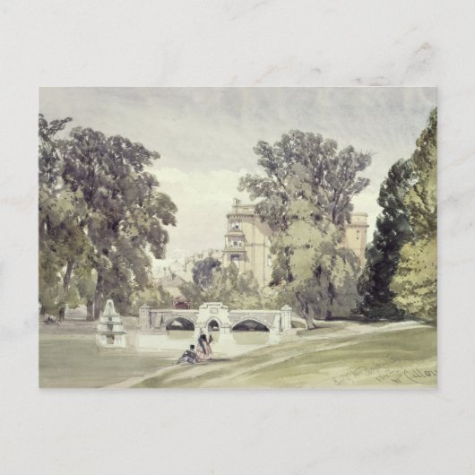 Westend des Serpentine, Kensington Gardens Postkarte (Vorderseite)
