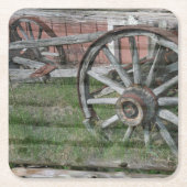 Wester Style Rustic Wagon Wheel Paper Untersetzer (Vorderseite)