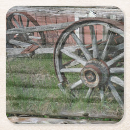 Wester Style Rustic Wagon Wheel Paper Untersetzer
