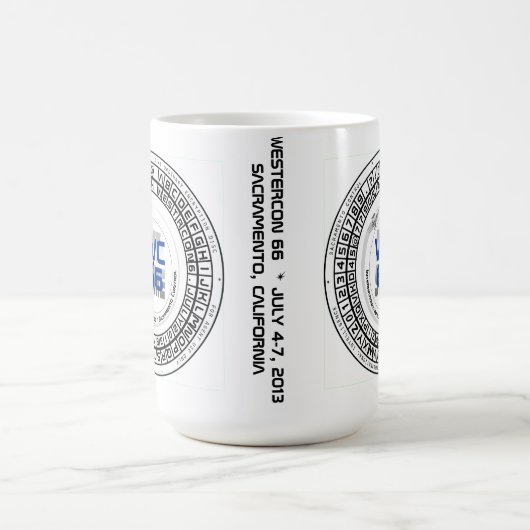 Westercon 66 Decoder-Rad-Tassen Kaffeetasse (Mittel)