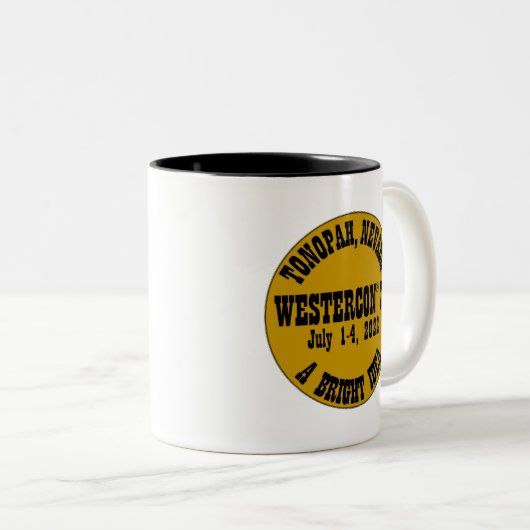 Westercon 74 Zwei-Tone-Kaffee-Tasse Zweifarbige Tasse (VorderseiteRechts)