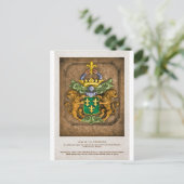 Westerfield, Niederländische Familienwappen. Postkarte (Stehend Vorderseite)