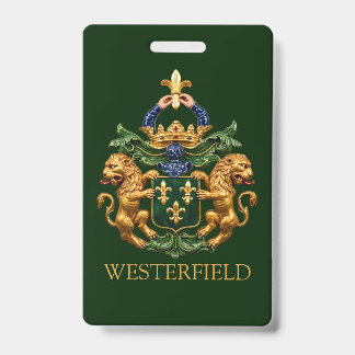 Westerfield niederländisches Familienwappen.  Ausweis