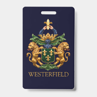 Westerfield niederländisches Familienwappen.  Ausweis