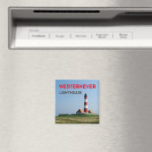 Westerhever Lighthouse, Wattenmeer, Deutschland Magnet (In Situ (Geschirrspüler))
