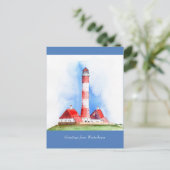 Westerhever personalisierbare Grüße Postkarte (Stehend Vorderseite)
