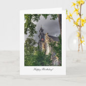 Westerkerk, Amsterdam Church - Happy Birthday Karte (Gelbe Blume)
