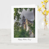 Westerkerk, Amsterdam Church - Happy Vathers Day Karte (Gelbe Blume)