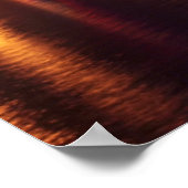 Westerkerk by night in Amsterdam the Netherlands Poster (Ecke)