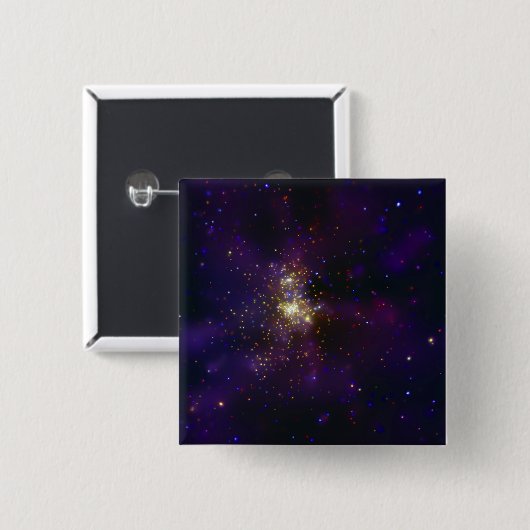 Westerlund 2, ein junger Star-Cluster Button (Vorne & Hinten)