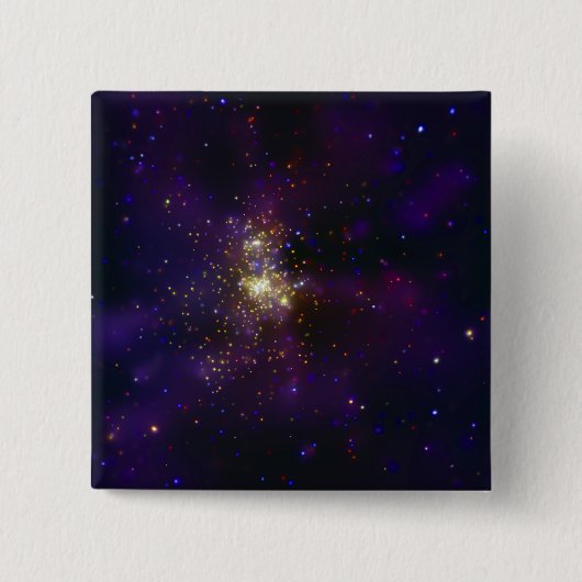 Westerlund 2, ein junger Star-Cluster Button (Vorderseite)