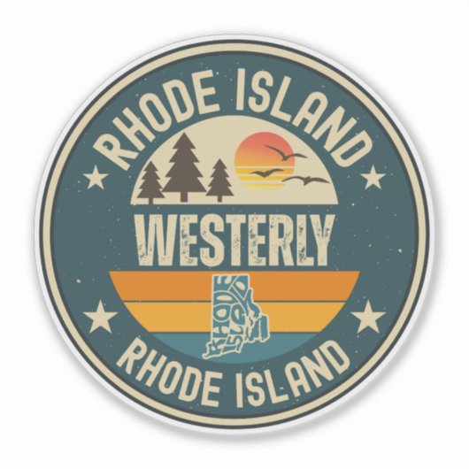Westerly, Rhode Island Aufkleber (Vorderseite)