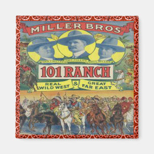 Western 101 Ranch Cowboys Magnet