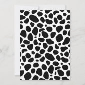 Western 1. Baby Girl rodeo Einladung (Rückseite)