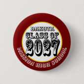 Western-Abschlussklasse 2027 Button (Vorderseite)