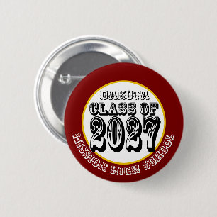 Western-Abschlussklasse 2027 Button