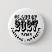 Western-Abschlussklasse 2027 Button (Vorderseite)