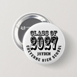 Western-Abschlussklasse 2027 Button