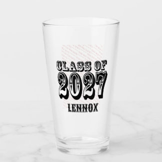 Western Abschlussklasse 2027 Foto Abitur Glas