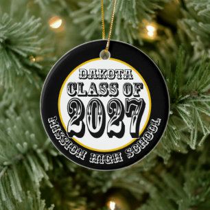Western Abschlussklasse 2027 Foto Abitur Keramik Ornament