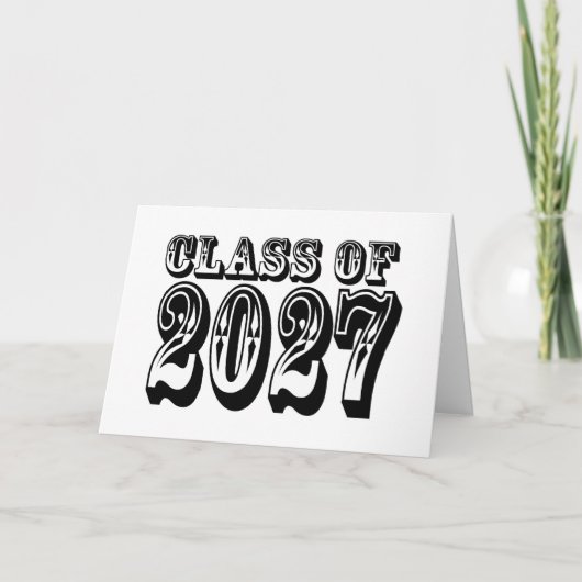 Western-Abschlussklasse 2027 Karte (Vorderseite)
