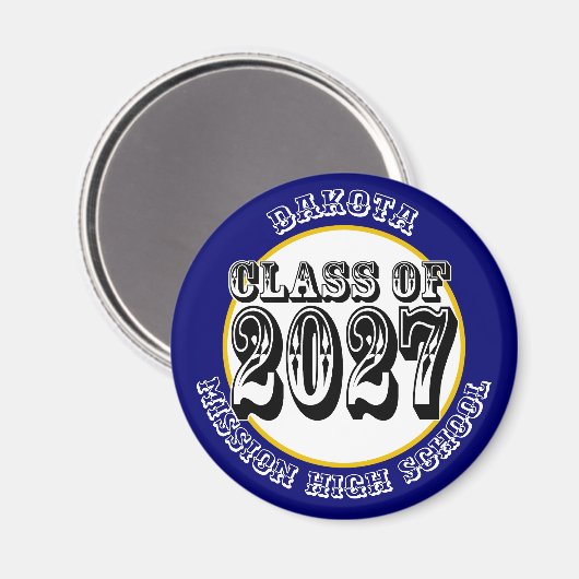 Western Abschlussklasse 2027 Magnet (Vorderseite/Rückseite)
