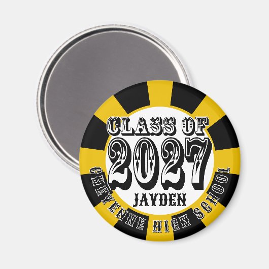 Western-Abschlussklasse 2027 Magnet (Vorderseite/Rückseite)
