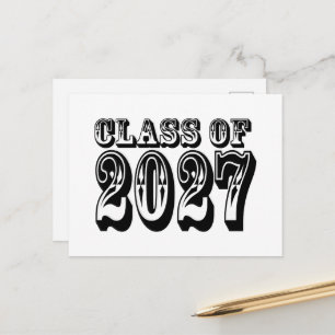 Western-Abschlussklasse 2027 Postkarte