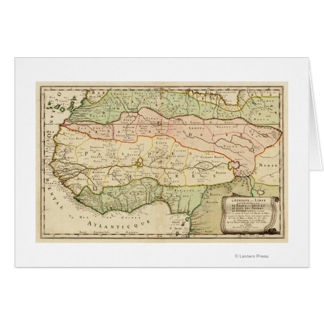 Western AfrikaPanoramakarte Westafrika (Vorderseite (Horizontal))