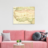 Western AfrikaPanoramakarte Westafrika Leinwanddruck (Insitu (Wohnzimmer))