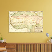 Western AfrikaPanoramakarte Westafrika Leinwanddruck (Insitu (Wohnzimmer))