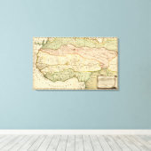 Western AfrikaPanoramakarte Westafrika Leinwanddruck (Insitu (Holzboden))