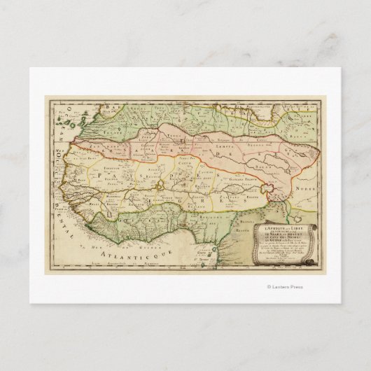 Western AfrikaPanoramakarte Westafrika Postkarte (Vorderseite)