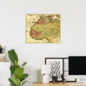 Western AfrikaPanoramakarteWestafrika 2 Poster (Heimbüro)