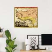 Western AfrikaPanoramakarteWestafrika 3 Poster (Heimbüro)