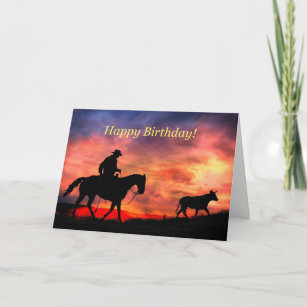 Western Birthday Karten Zazzle.de