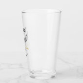 Western Alte Grenze Cowboy Personalisierte Trauzeu Glas (Links)