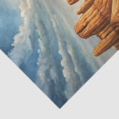 Western alter Holzkarren in der Prärie Wildwest Seidenpapier (Detail)