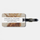 Western American Animal Study | Elche Portrait Gepäckanhänger (Rückseite horizontal)