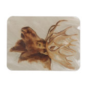 Western American Animal Study | Elche Portrait Magnet (Horizontal)