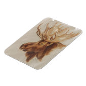 Western American Animal Study | Elche Portrait Magnet (Linke Seite)