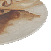 Western American Animal Study | Elche Portrait Schneidebrett (Ecke)