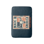 Western American Country Cow Skull 4. Juli Badematte (Vorderseite Vertikal)