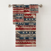 Western American Flag Badhandtuch Set (Insitu)