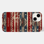 Western American Flag Case-Mate iPhone Hülle (Rückseite (Horizontal))