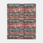 Western American Flag Fleecedecke (Vorderseite)