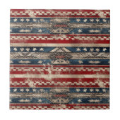 Western American Flag Fliese (Vorderseite)