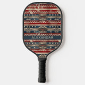 Western American Flag Pickleball Schläger (Rückseite)